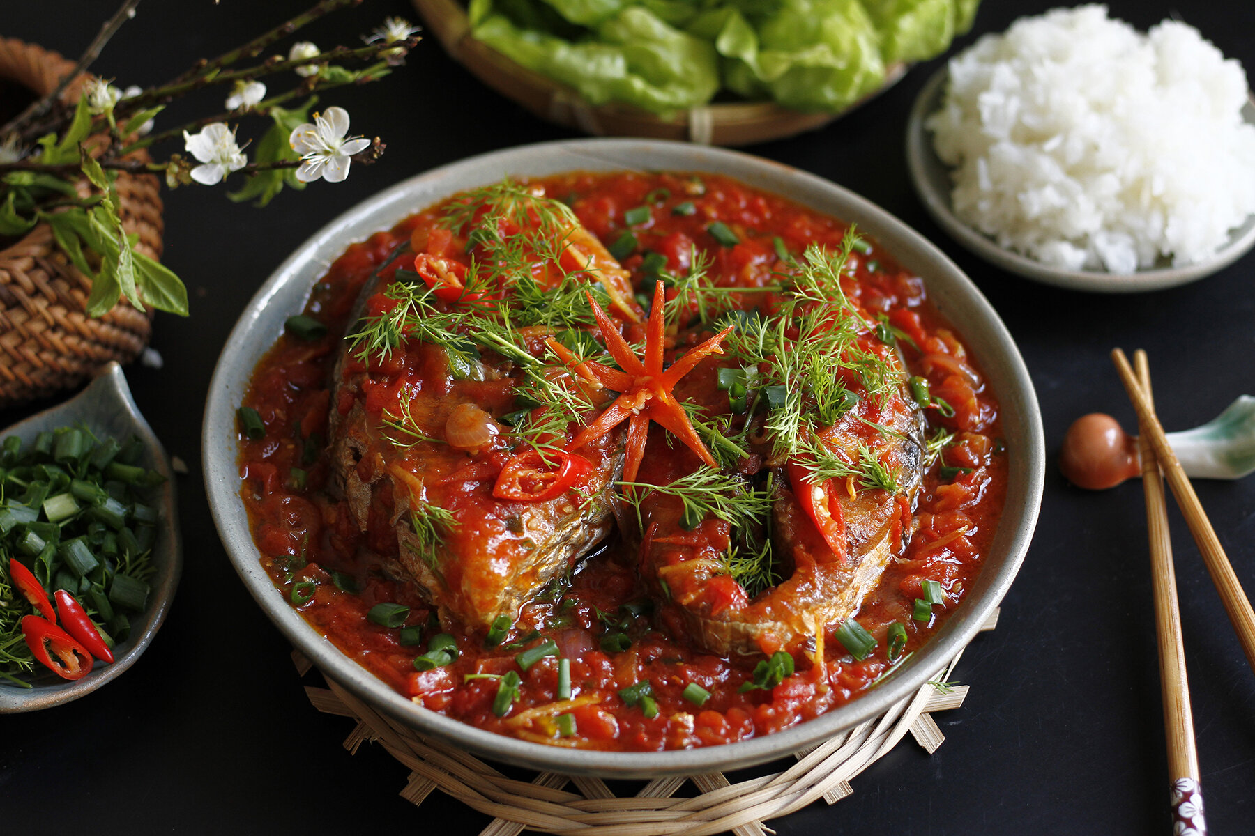 Tomato-Braised Mackerel 1