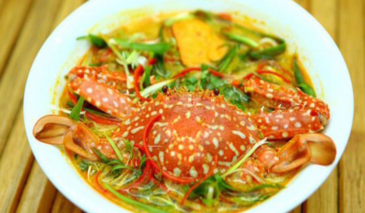 شوربة نودلز السلطعون 1