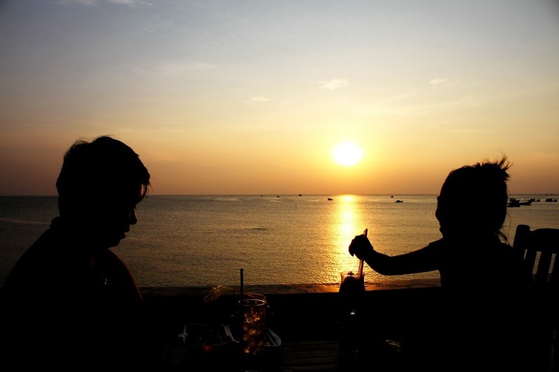 Vẻ đẹp khi chiều buông tại Dinh Cậu.