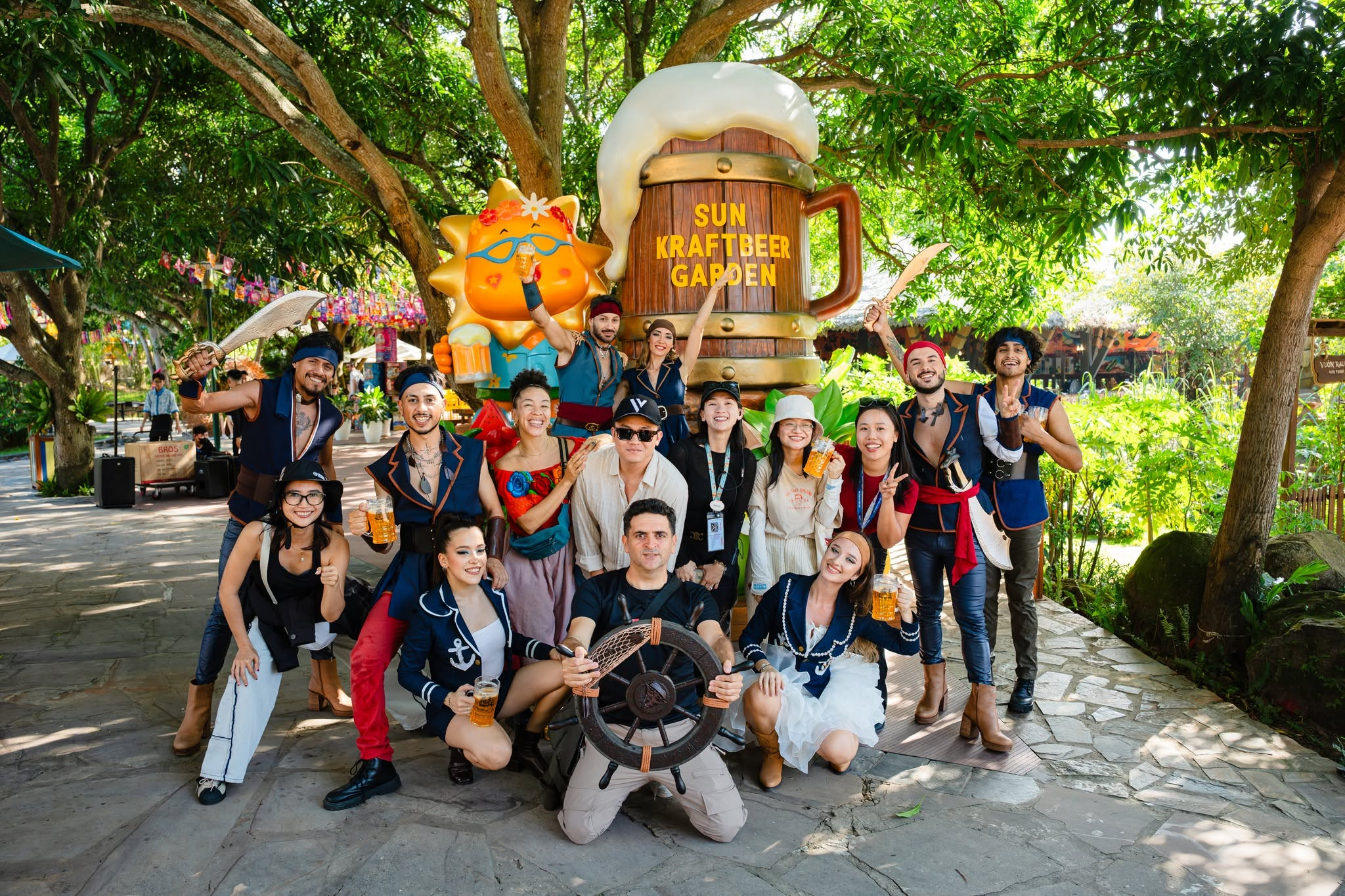 Khu vực Sun Kraftbeer Garden được nhiều du khách yêu thích