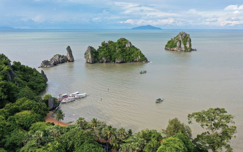 Cảnh quan thiên nhiên phong phú tại Kiên Lương