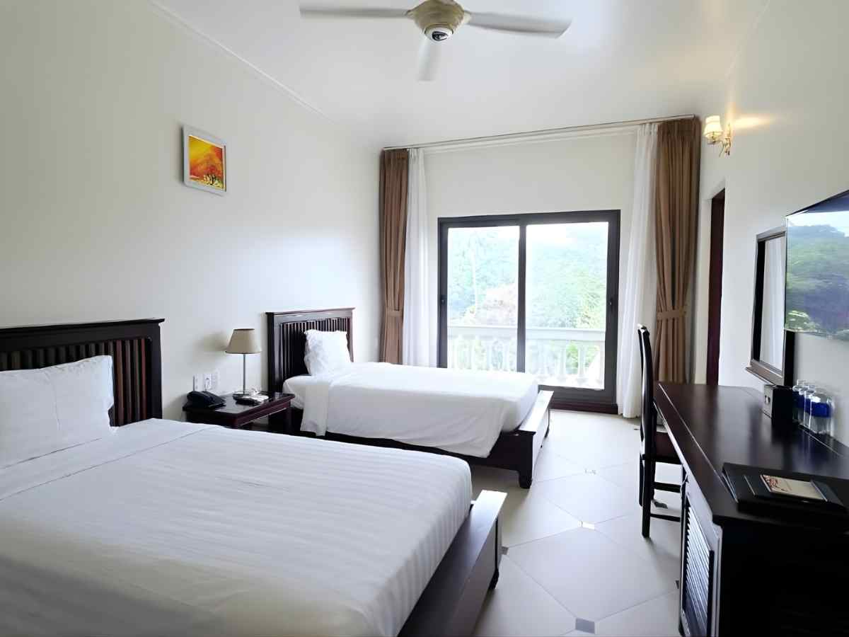 Phòng nghỉ Praha Hotel Phú Quốc đa dạng, đáp ứng linh hoạt nhu cầu lưu trú.