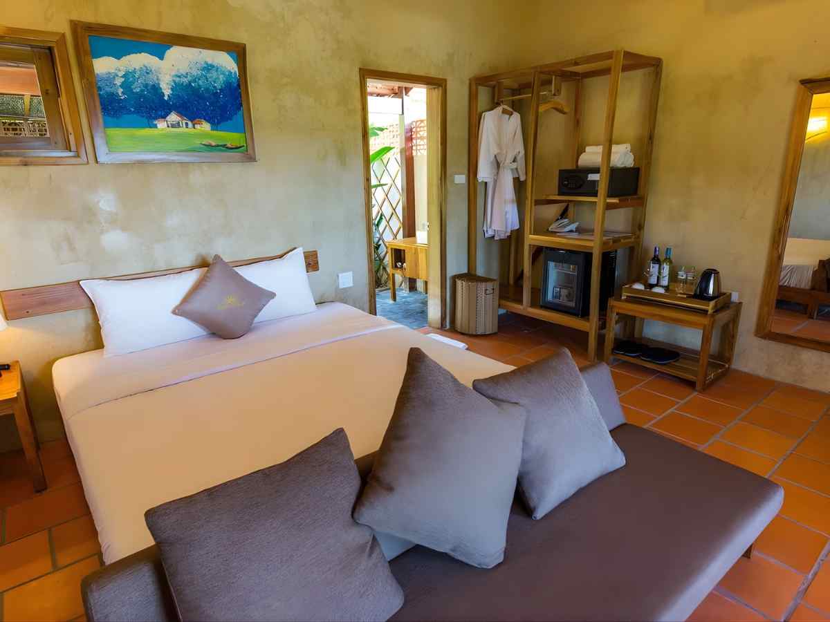 Bungalow Daisy Resort Phú Quốc thiết kế riêng tư, hài hòa với thiên nhiên.