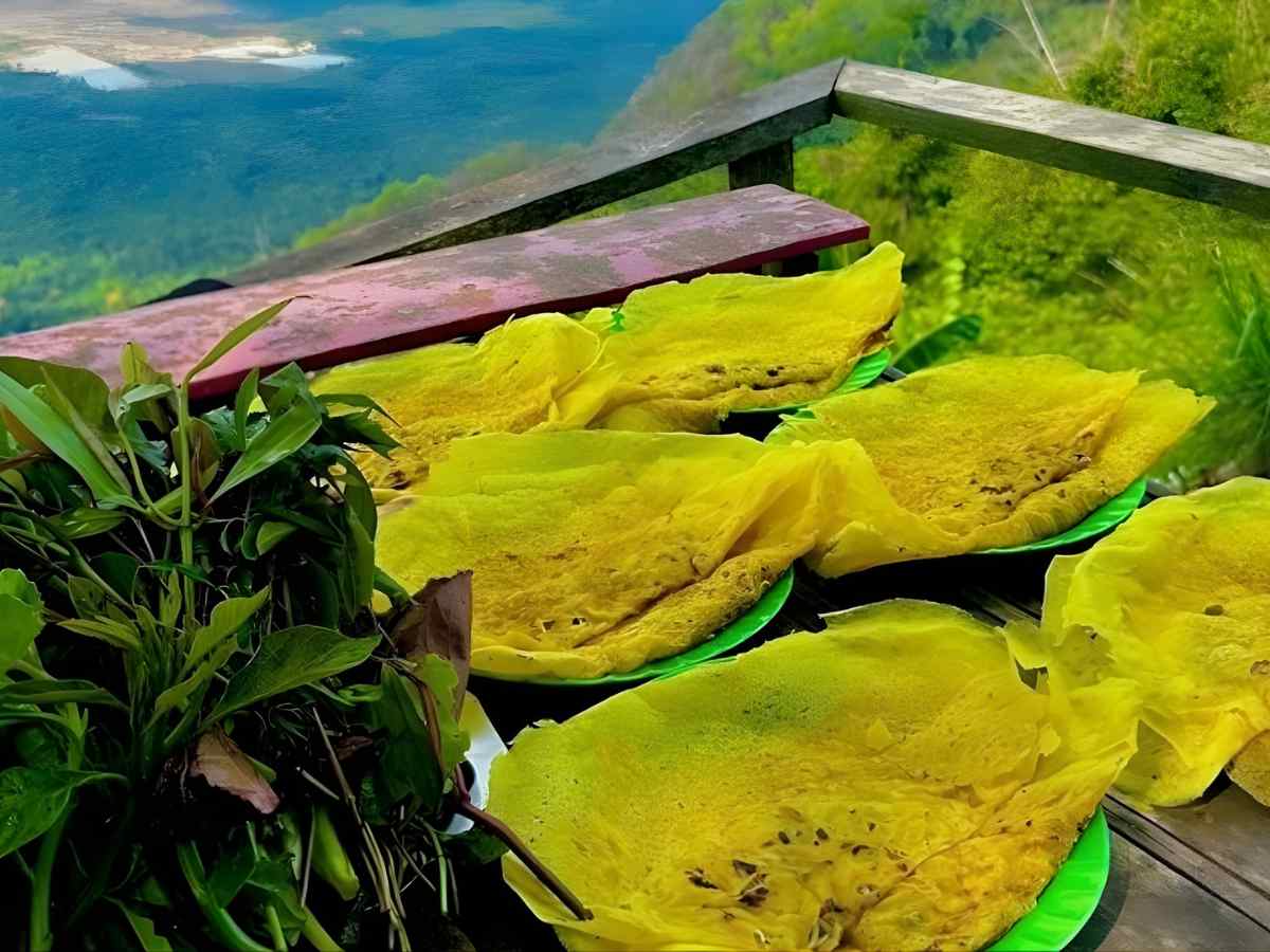 Bánh xèo Núi Cấm gắn bó mật thiết với sinh hoạt thường ngày của cư dân địa phương.