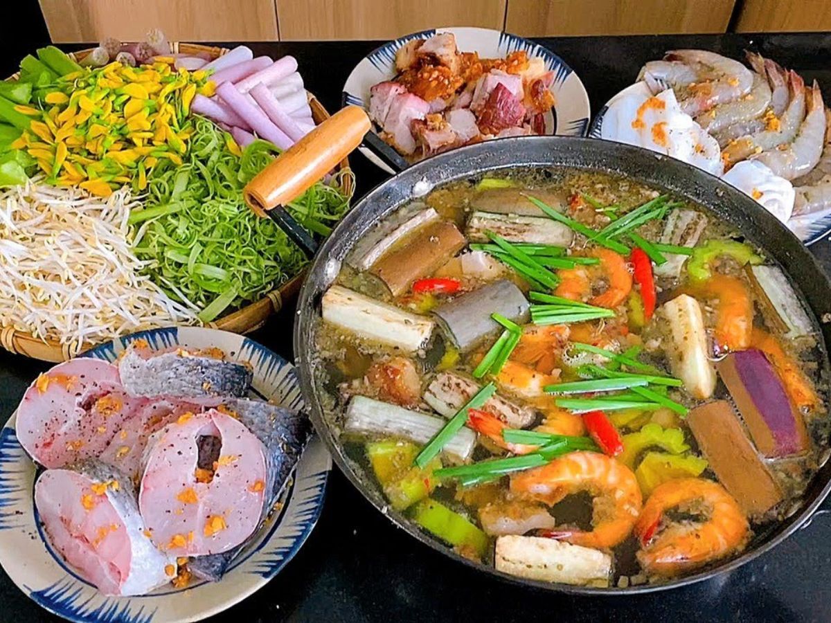 Ẩm thực tại khu du lịch sinh thái Mỹ Luông
