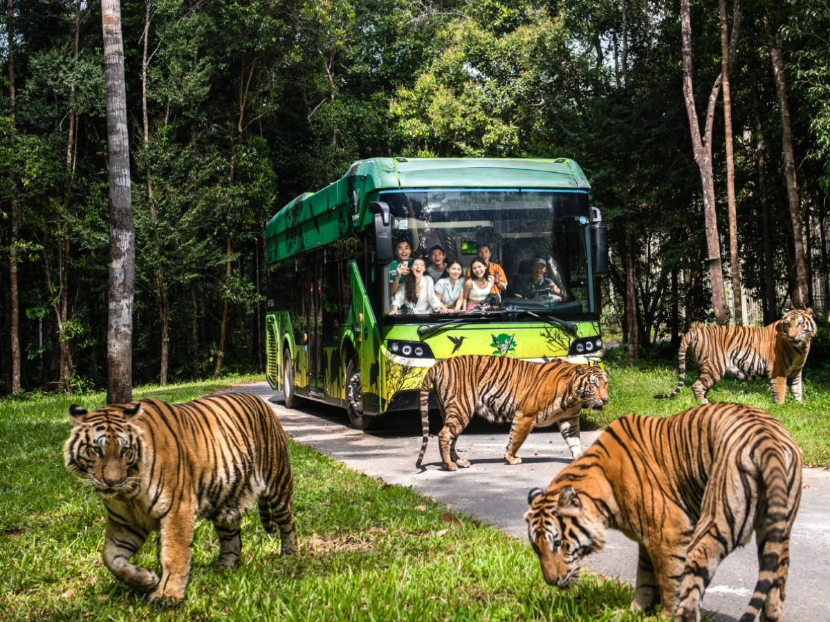 Vinpearl Safari Phú Quốc là công viên bán hoang dã đầu tiên tại Việt Nam.