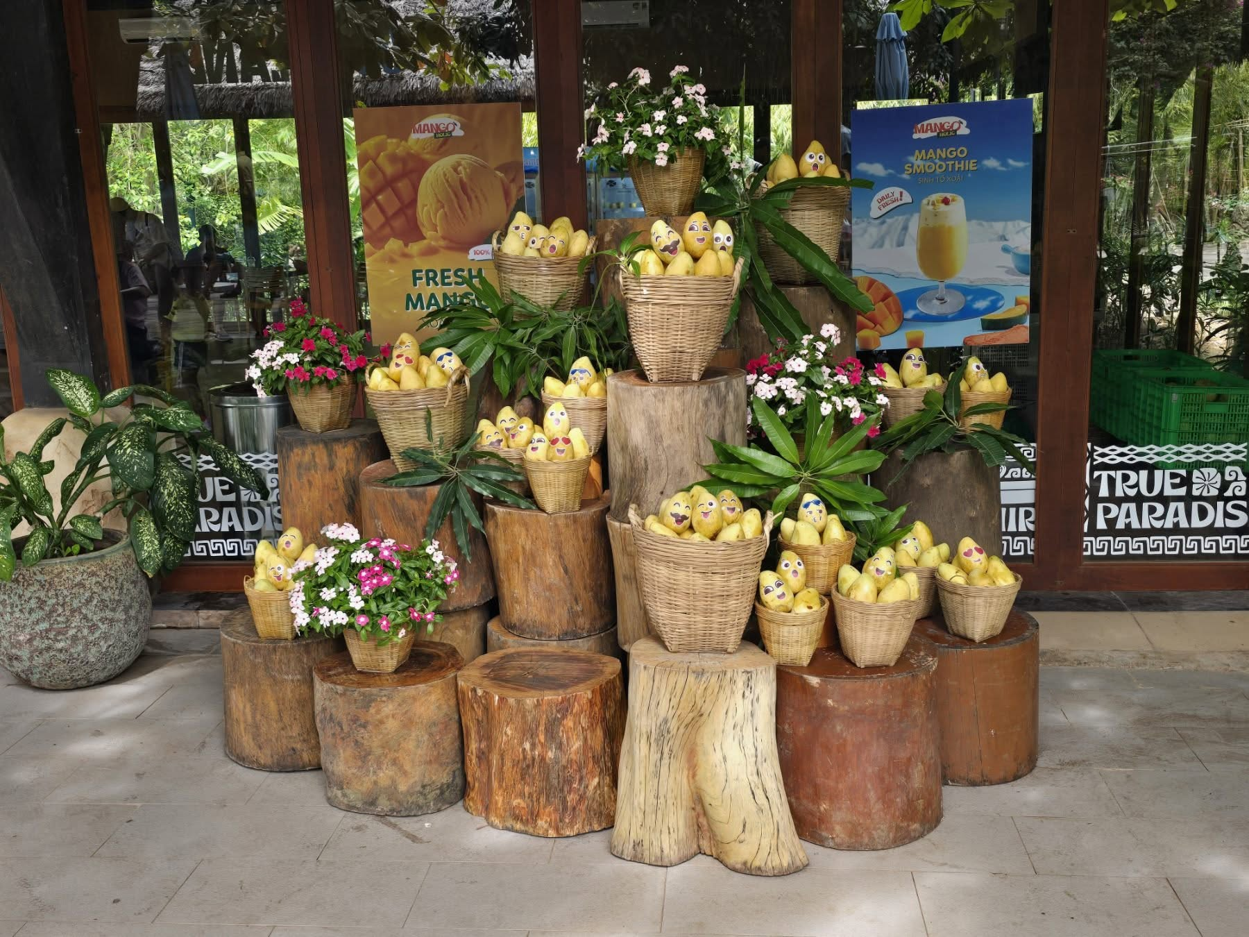Khu check-in nổi tiếng của cửa hàng Mango Holic trên đảo Hòn Thơm. (Nguồn: Sưu tầm)