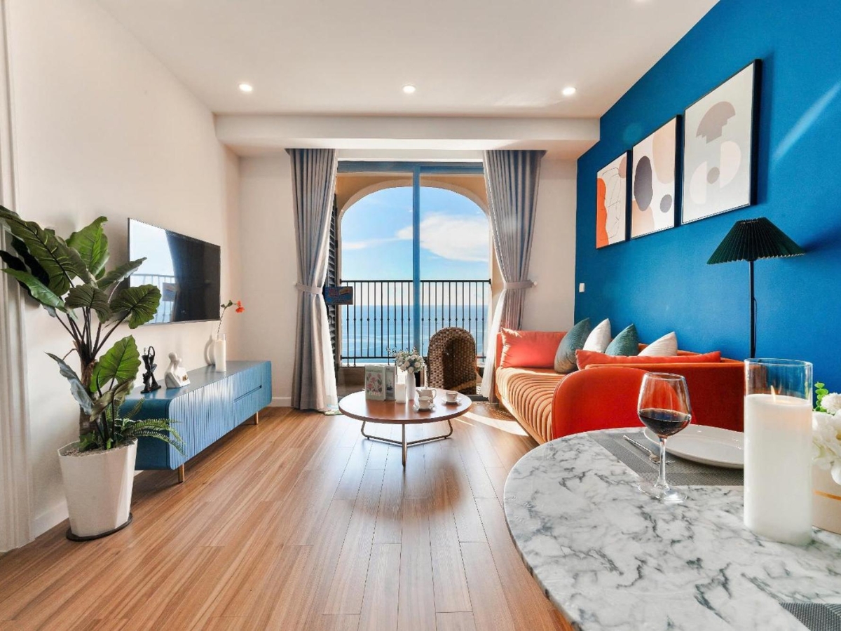 Phòng nghỉ sang trọng, đầy đủ tiện nghi tại Hillside Luxury Phu Quoc Apartment
