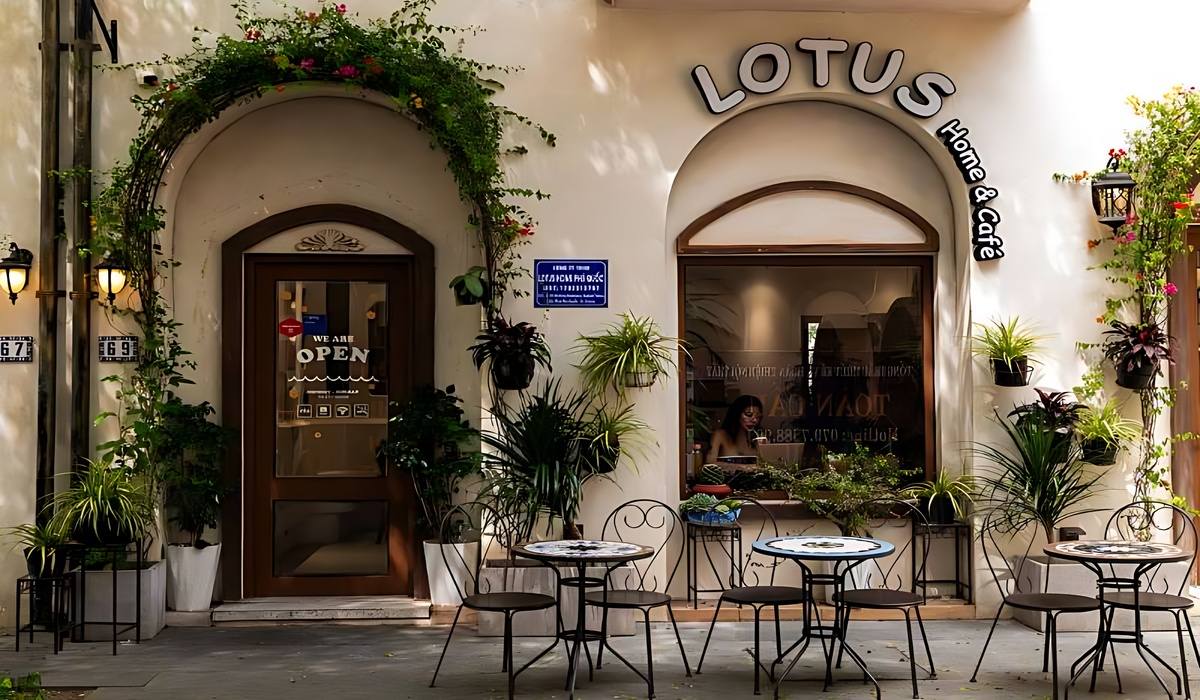 Lotus Home Cafe phong cách vintage, nhiều góc chụp ảnh đẹp