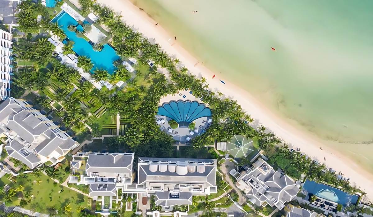 JW Marriott Phú Quốc kiến trúc độc đáo, bãi Kem nước xanh ngọc