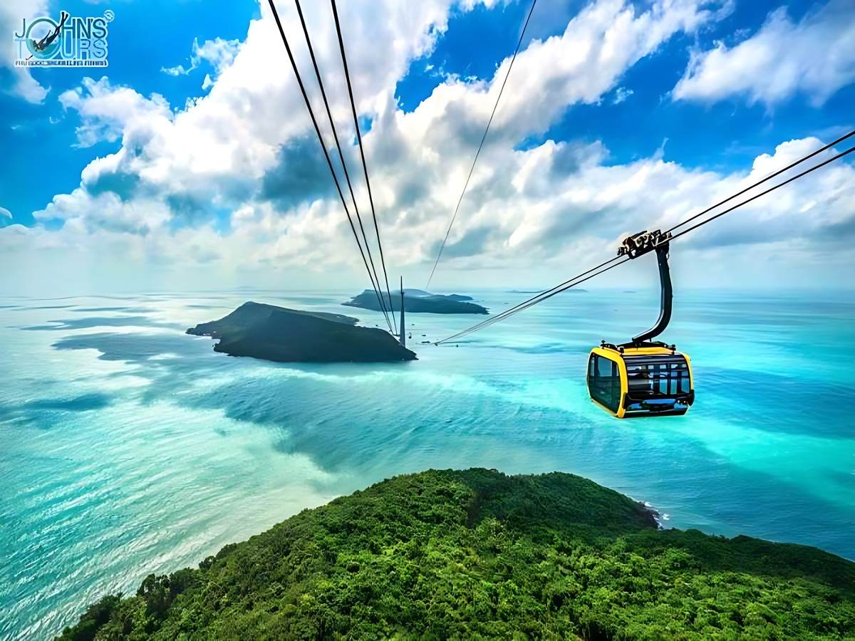 Cáp treo Hòn Thơm dài gần 8 km hiện đại