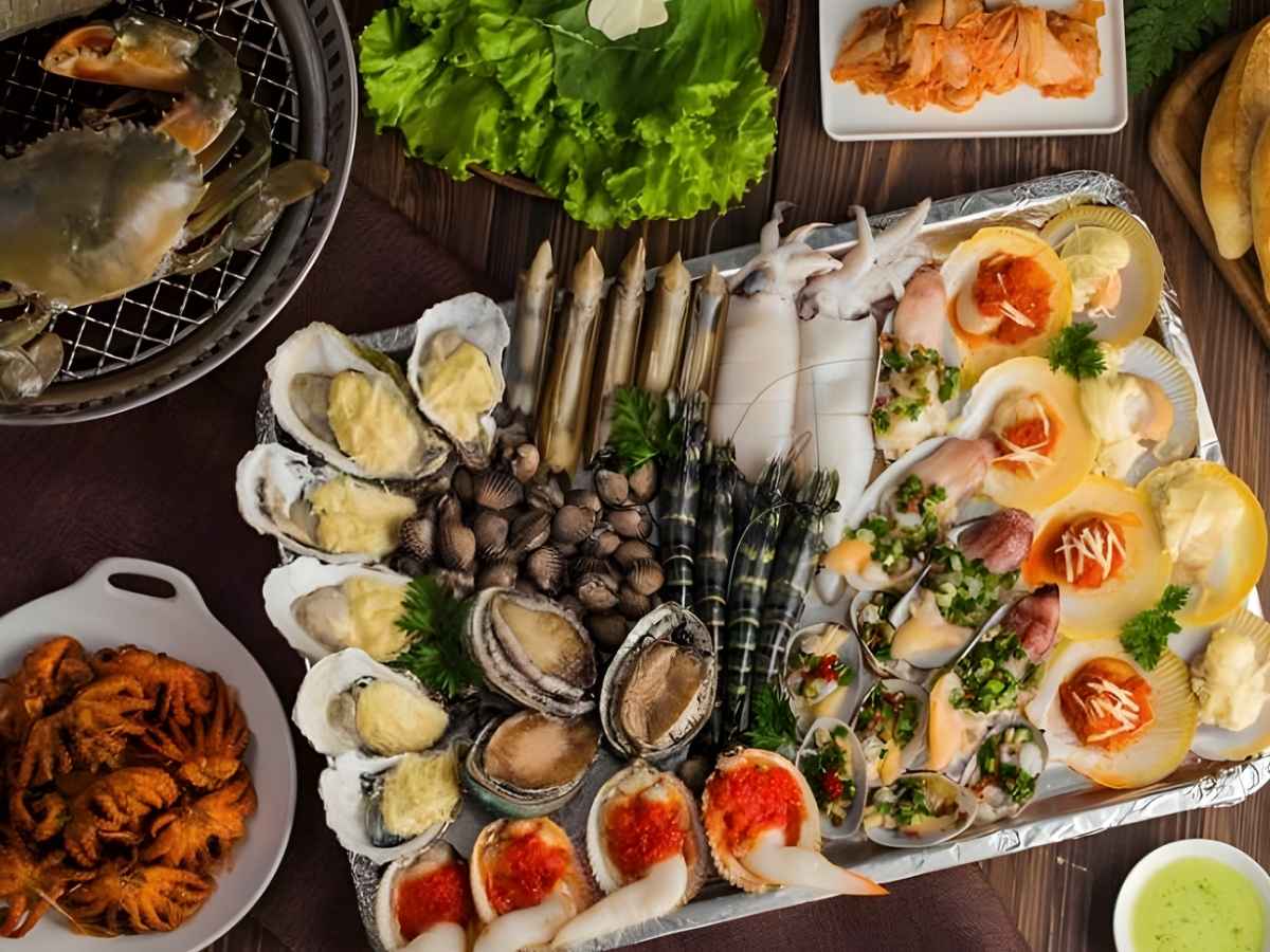 Hải sản là nhóm món ăn phổ biến khi dùng bữa tại khu vực Nam đảo