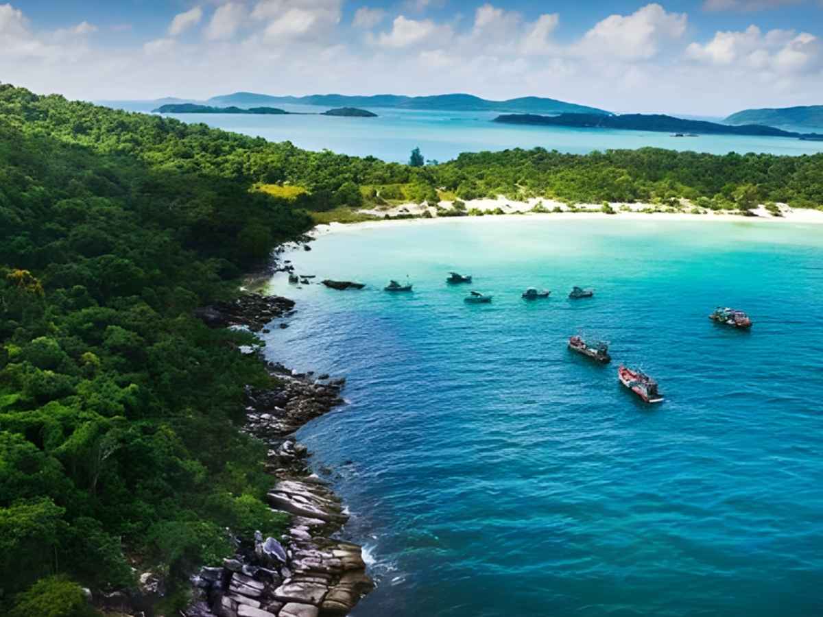Đường đi đến Bãi Kem Phú Quốc với hướng xuất phát từ sân bay