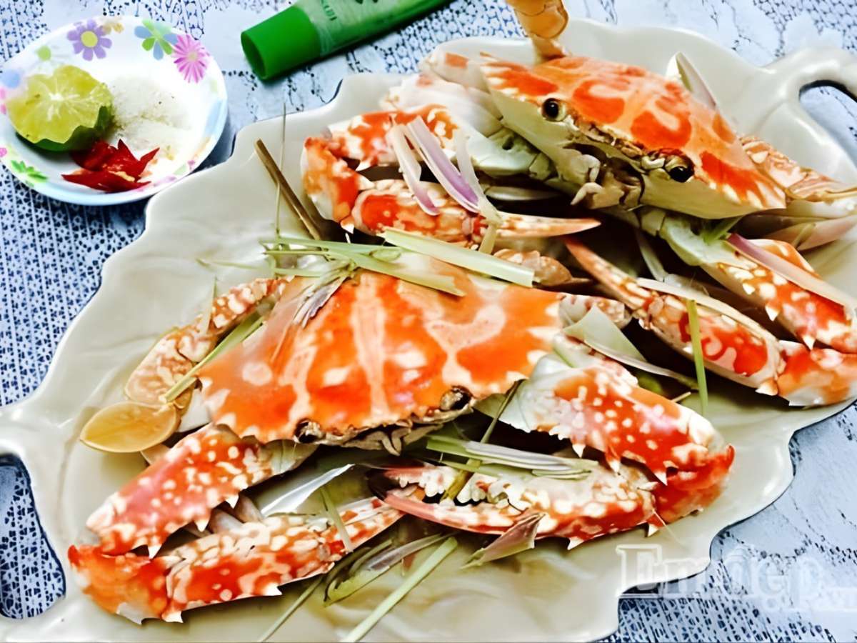 Ghẹ Hàm Ninh được đánh bắt từ vùng biển Phú Quốc