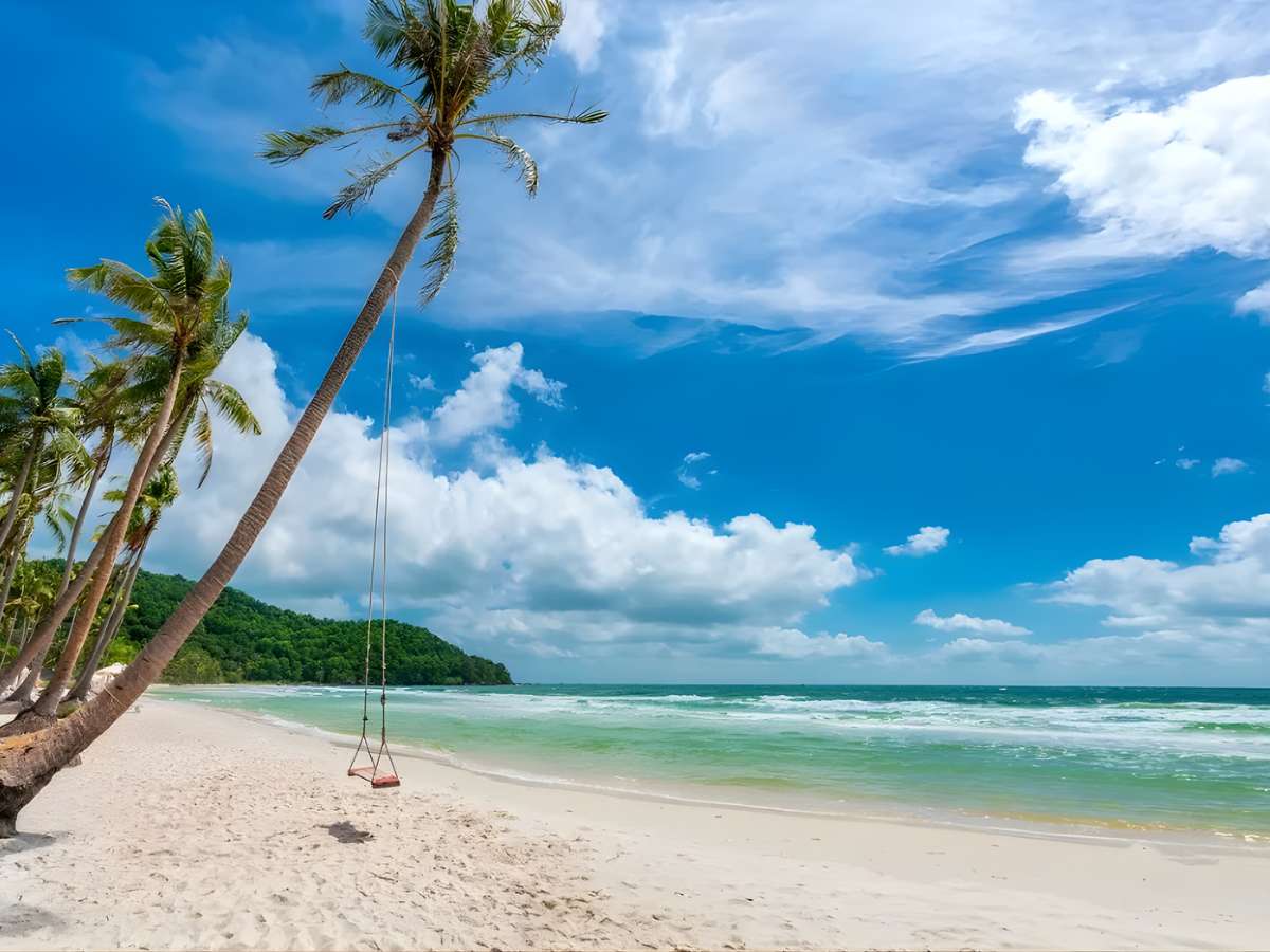 Bãi Sao nằm tại khu vực Nam đảo Phú Quốc