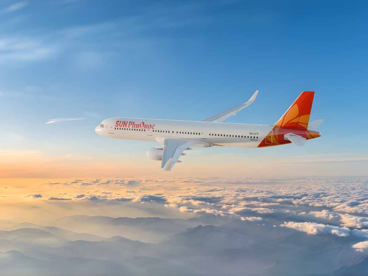 Di chuyển đến Phú Quốc thuận tiện với hãng hàng không Sun PhuQuoc Airways.