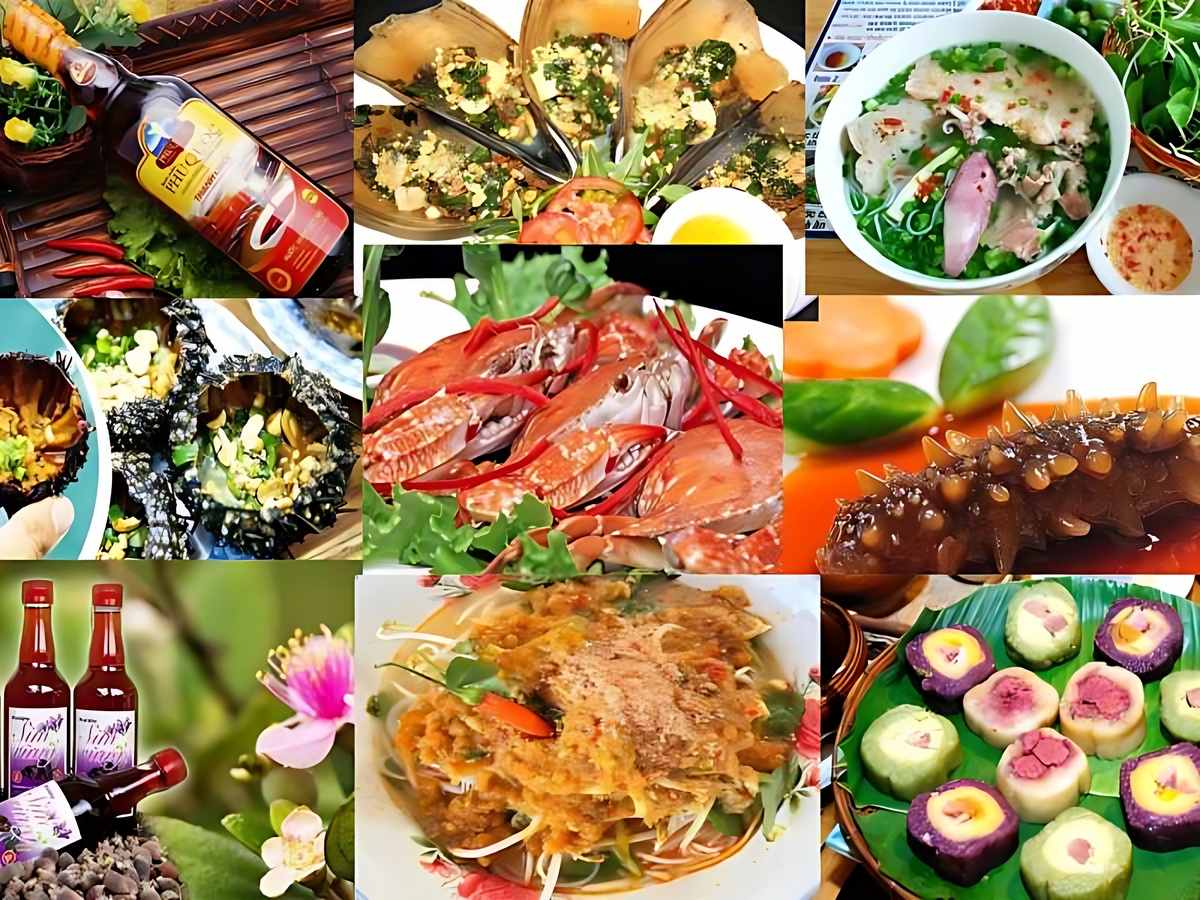 Nam đảo Phú Quốc nổi bật với ẩm thực hải sản tươi sống ven biển