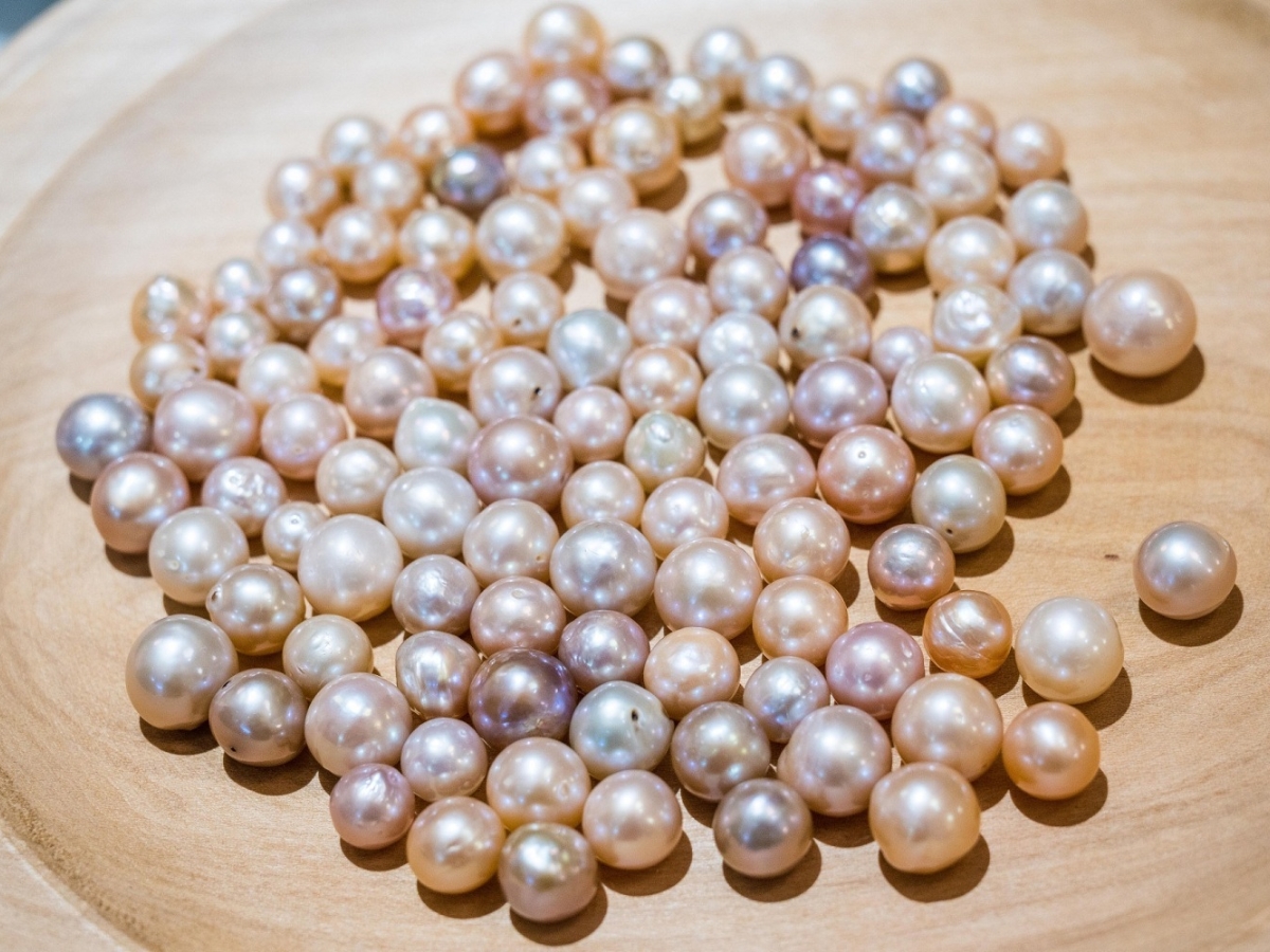 Ngọc trai Phú Quốc với độ sáng bóng, đẹp không tì vết.