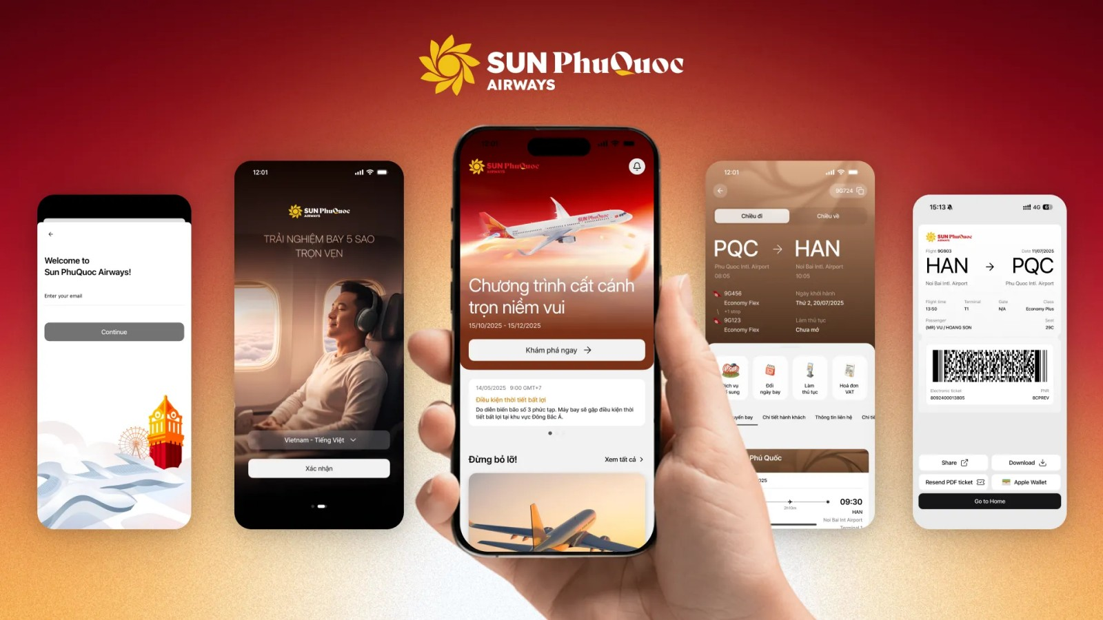 App Sun PhuQuoc Airways ra mắt ngày 25/11.
