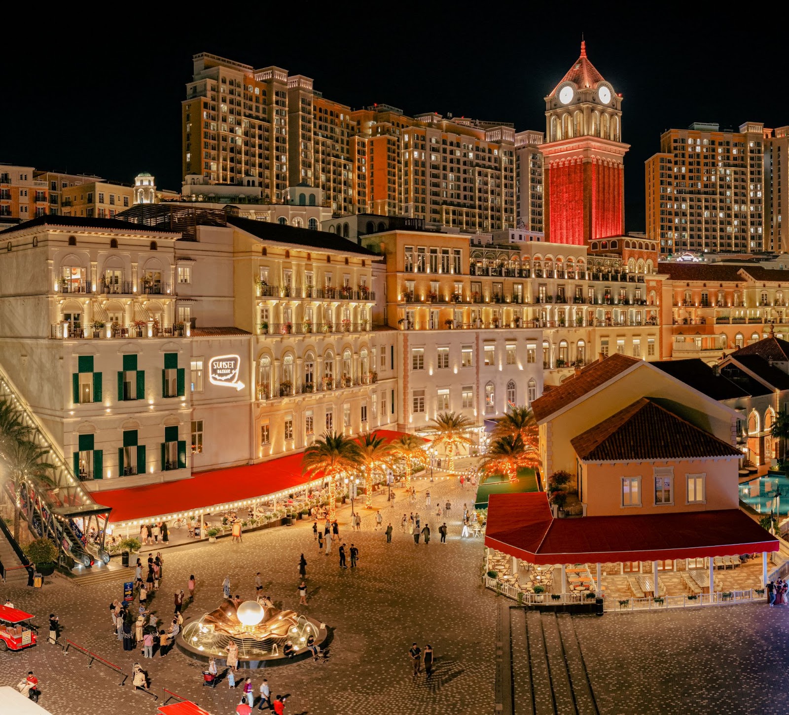 Sunset Town, inspired by the Amalfi Coast, is a romantic setting where Indian travelers can capture unforgettable photos