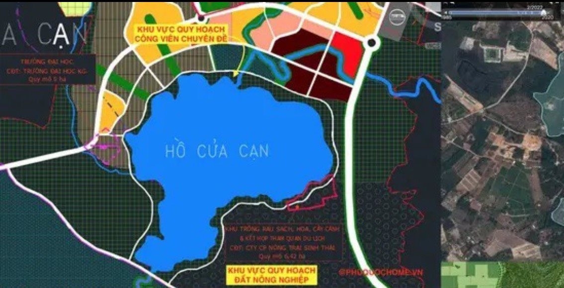 Phối cảnh hồ nước Cửa Cạn, một trong những công trình đảm bảo nguồn nước sinh hoạt cho người dân.&nbsp;