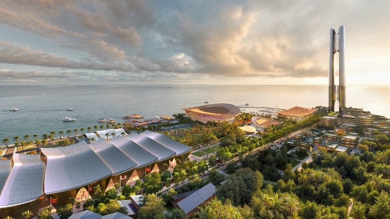 Phối cảnh trung tâm tổ chức Hội nghị APEC