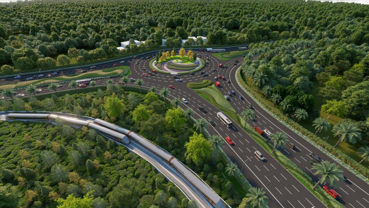 Phối cảnh dự án tuyến tàu điện đô thị LRT Phú Quốc Phối cảnh dự án tuyến tàu điện đô thị LRT Phú Quốc