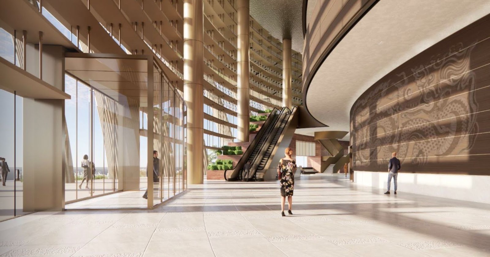 Phối cảnh thiết kế bên trong Nhà biểu diễn đa năng