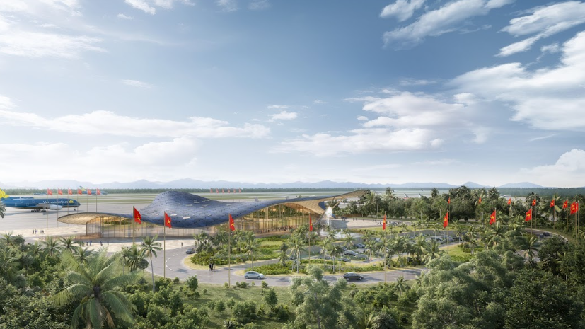 Phối cảnh nhà ga VIP. Hạ tầng hàng không Phú Quốc sẵn sàng phục vụ APEC 2027