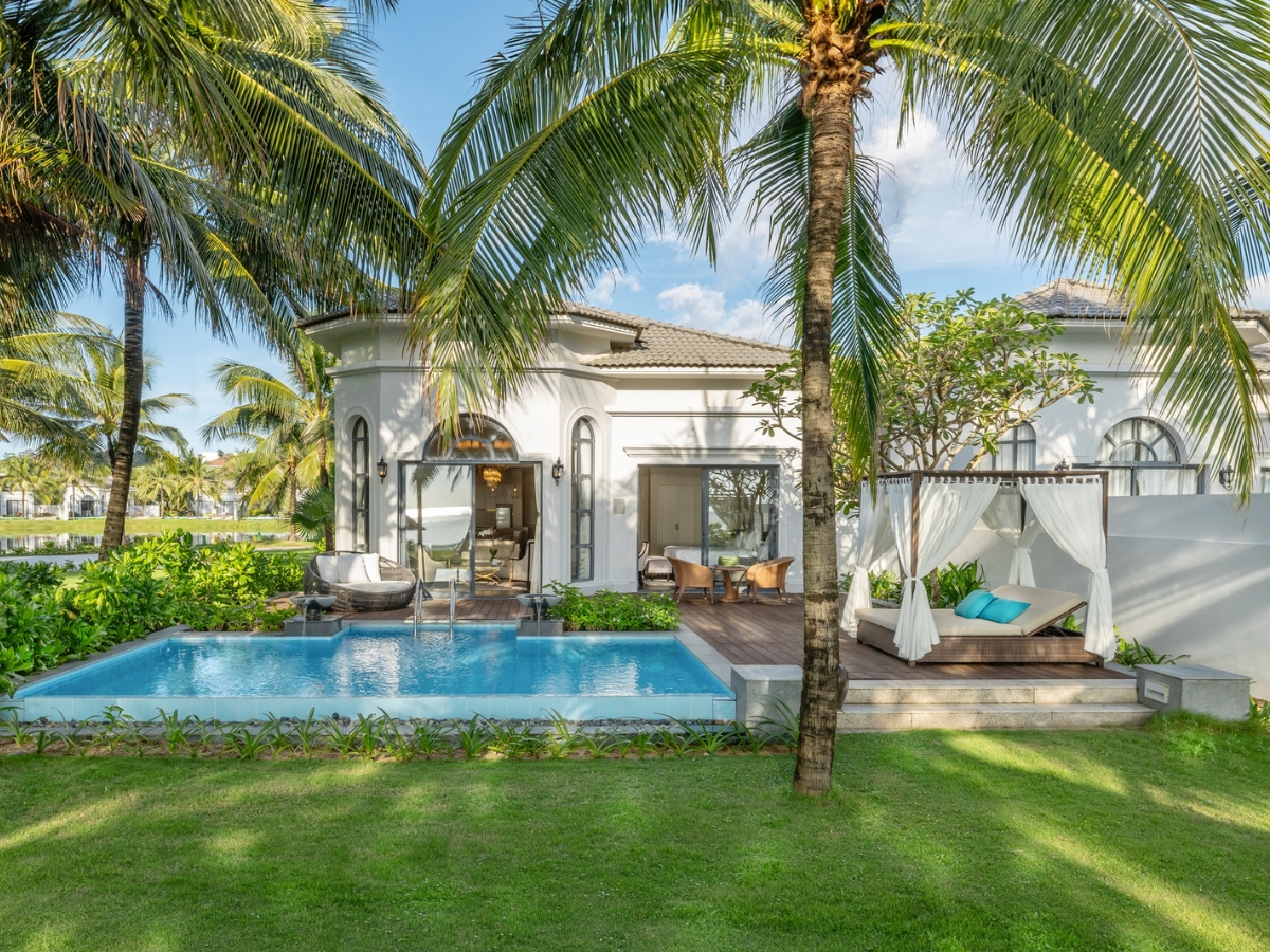 Các villa Phú Quốc gây ấn tượng bởi không gian riêng tư và sang trọng. 