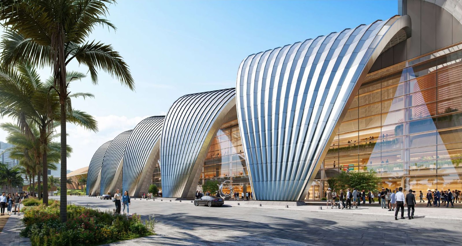  Trung tâm Hội nghị và Triển lãm sở hữu kết cấu đặc biệt với vượt nhịp 81m không cột