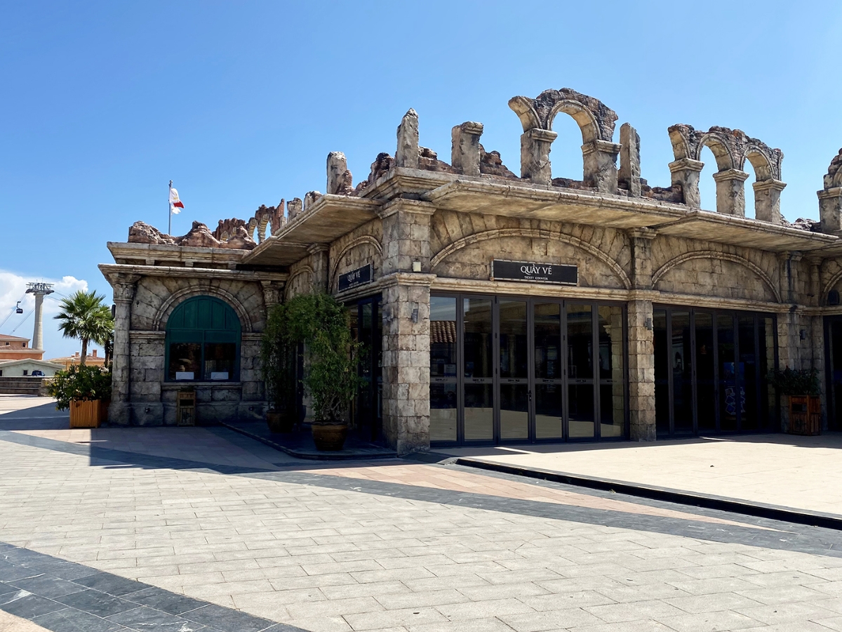 Du khách có thể mua vé trực tiếp ngay tại ga cáp treo An Thới Du khách có thể mua vé trực tiếp ngay tại ga cáp treo An Thới