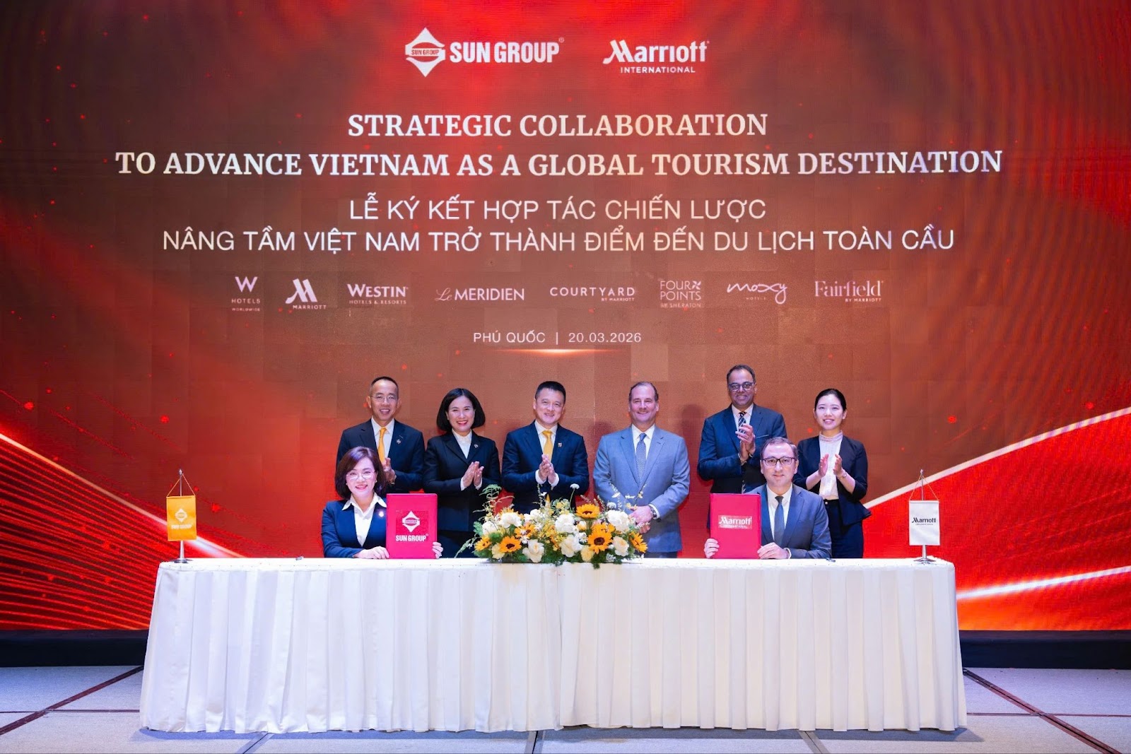 Sun Group và Marriott International ký kết hợp tác chiến lược nâng tầm Việt Nam trở thành điểm đến du lịch toàn cầu