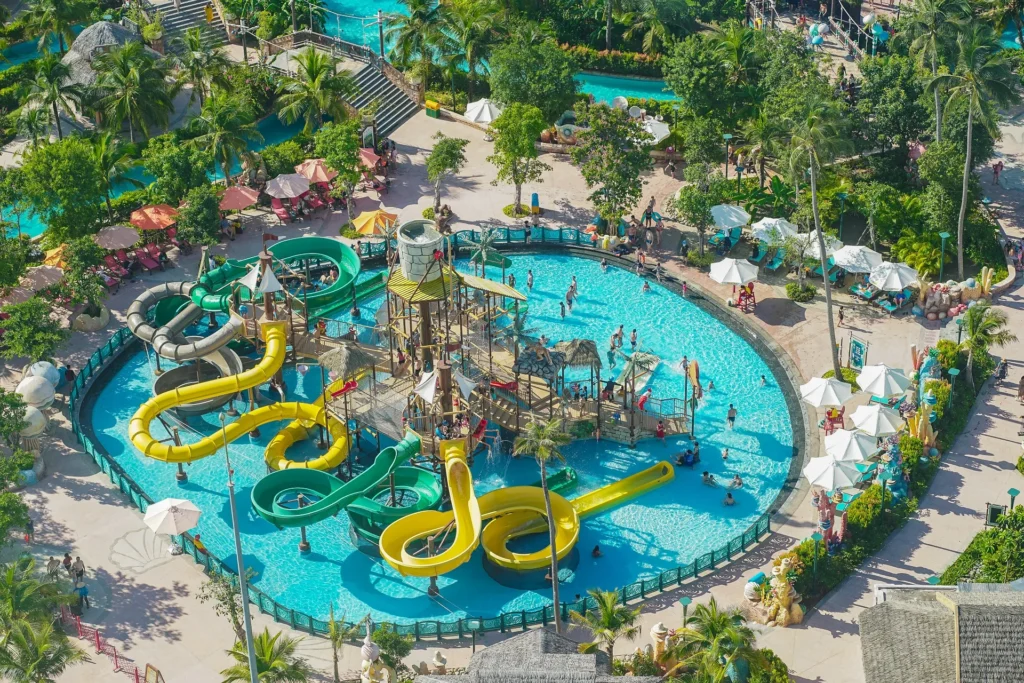 Công viên nước Aquatopia có khu vực vui chơi riêng dành cho trẻ em. 