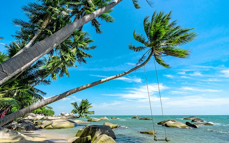 Khung cảnh thiên nhiên trong lành tại Đảo Nam Du