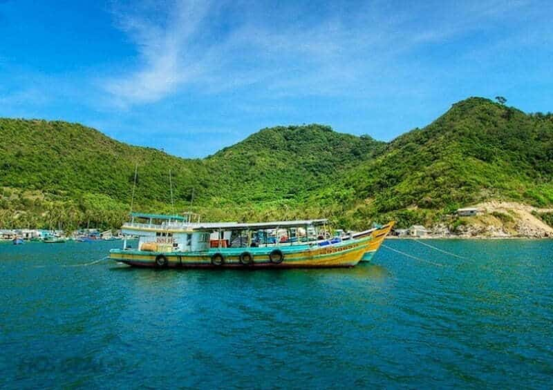 Không gian thiên nhiên xanh mát tại Hòn Ngang Nam Du 