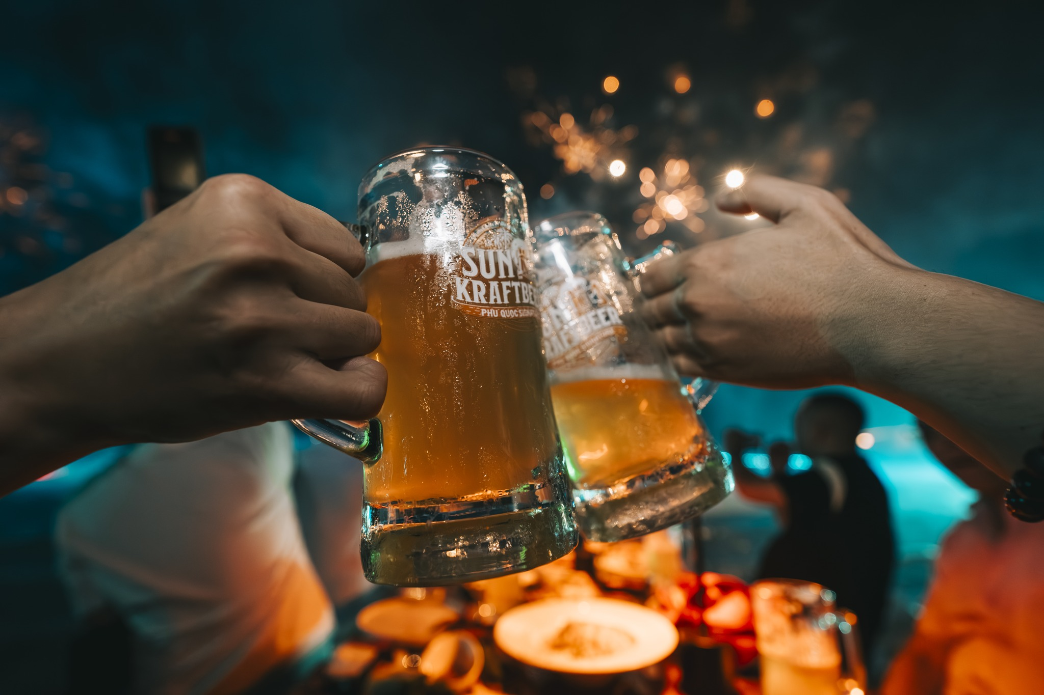 Bia thủ công mát lạnh, sảng khoái của nhà hàng Sun Bavaria GastroPub. 