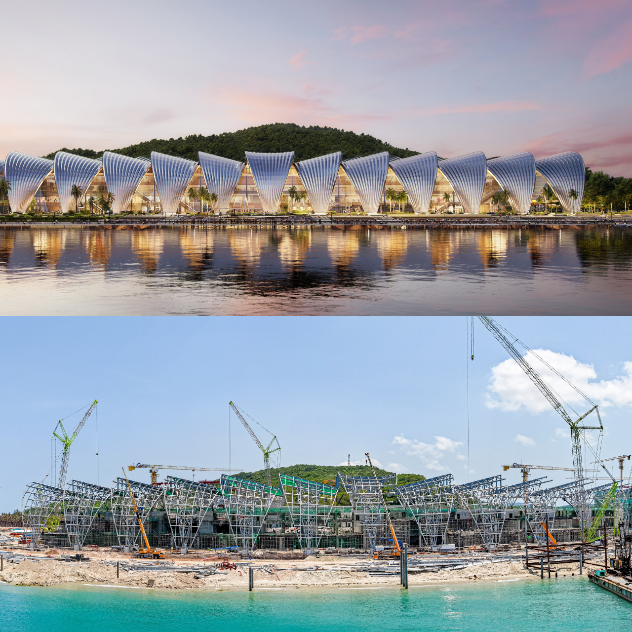 Sun Group triển khai ngày đêm: Trung tâm Hội nghị APEC Phú Quốc lợp mái