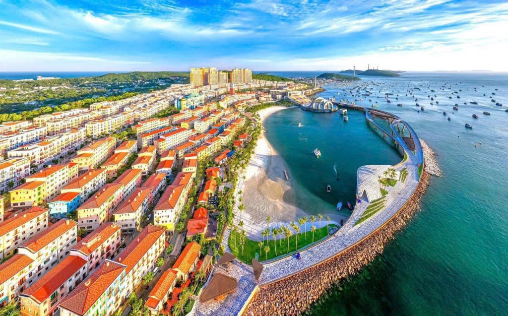 Toàn cảnh Sunset Town nhìn từ trên cao&nbsp;