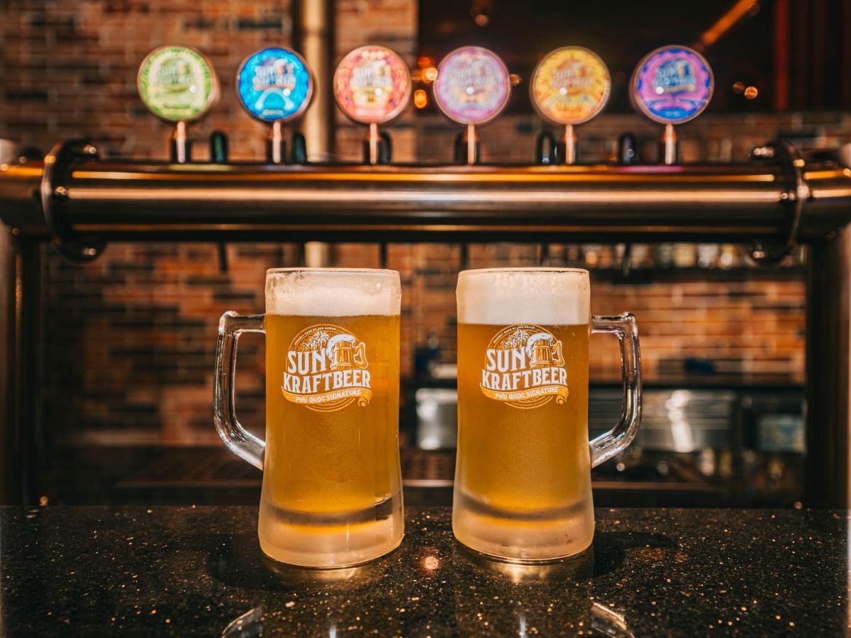 Các dòng bia thủ công tại Sun Bavaria GastroPub.